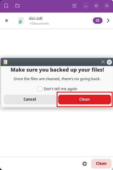 Confirming choice